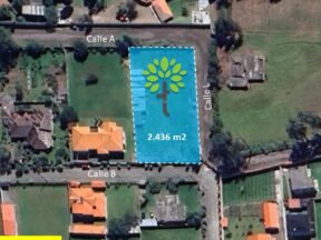 Terreno en venta de 2.436 m2 dentro de la Urbanización Jatumpamba, Valle de los Chillos