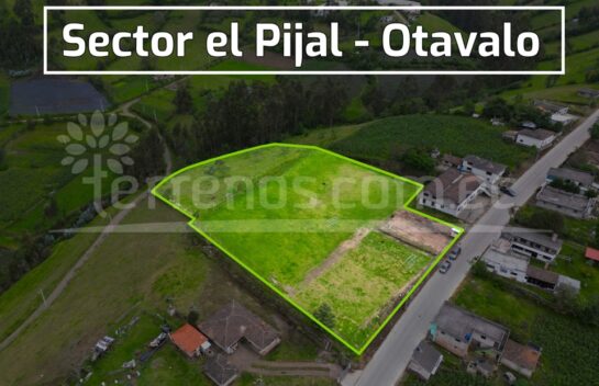 Terreno de venta en Otavalo 10.000 m2, El Pijal