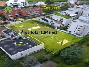 Venta de terreno 1.546 m2 en Cumbayá cerca al Cite Center.