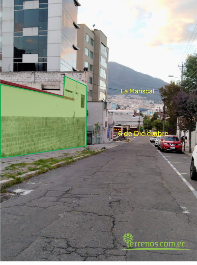 Vista adicional de terreno en venta en La Mariscal 10A a 6D, Quito, Pichincha