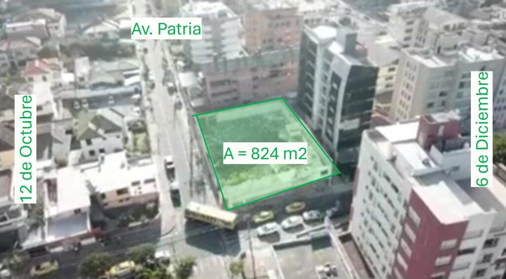 Vista adicional de terreno en venta en La Mariscal 10A a 6D, Quito, Pichincha