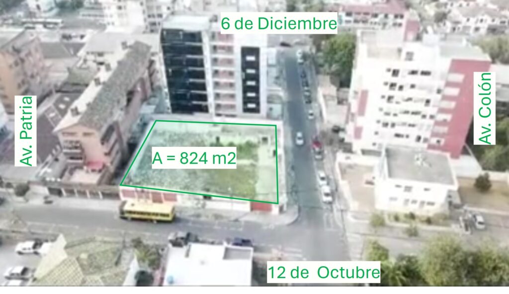 Vista adicional de terreno en venta en La Mariscal 10A a 6D, Quito, Pichincha