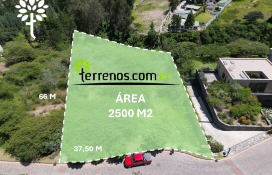 Terreno de venta (Bifamiliar) en Tumbaco 2500 m2, Urbanización Pachosalas, Club Casa de Campo, Ruta viva