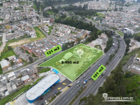 Terreno de venta sobre la Av. Simón Bolivar de 8.495 m2 sector Monjas