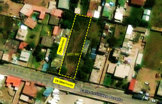 Terreno de venta en Calderón 1.015 m² sector San Camilo