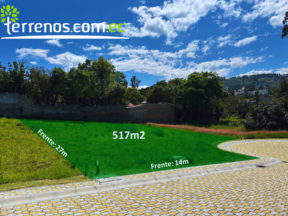 Terreno de venta en Tumbaco 517m2 Urbanización Vista Sol , La Morita