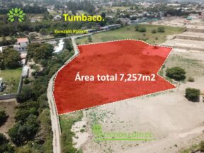 Terreno de venta, 7.257 m2 Tumbaco, Gonzalo Pizarro.