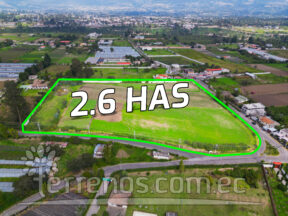 Terreno de venta en Tababela 2.6 has, centro de Tababela.