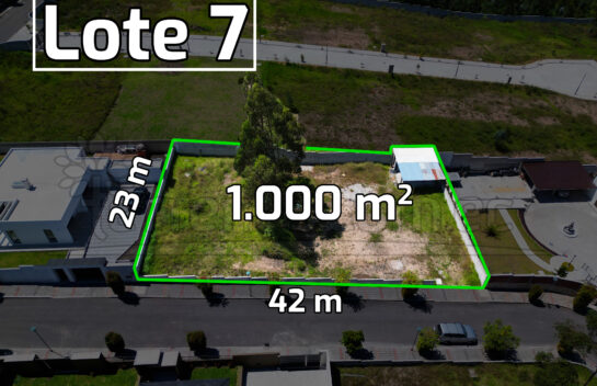 Terreno de venta en Llano Chico 1.000 m2 Urbanización Bosques y Prados