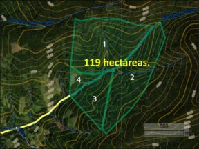 Venta de terreno 119 hectáreas, provincia del Carchi.