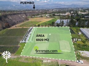 Terreno de venta en Tababela 6.920m2 a una cuadra del Hotel EuroBuilding