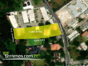 Terreno independiente en venta en Tumbaco 3,387 m2 , Sector Ruta Viva