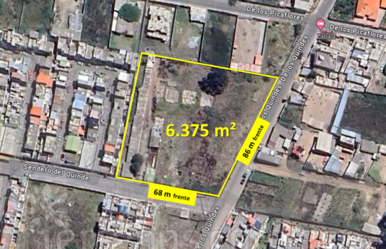 Terreno de venta en Calderón 6.375m² sector Zabala