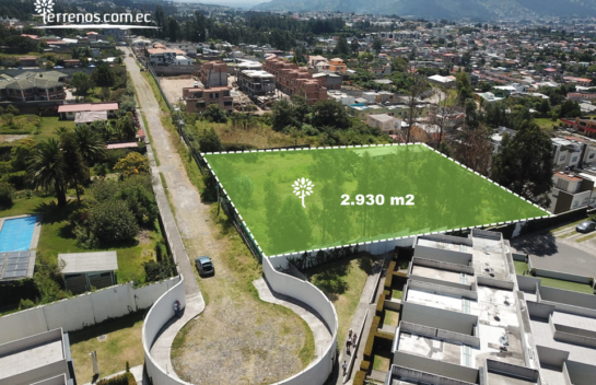 Terreno de 2.930 m2 ideal para proyecto VIP en Conocoto sector La Salle