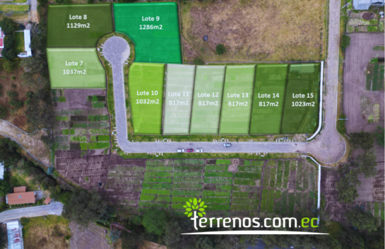 Terrenos independientes de venta desde 817m2. Urb. Magnolias, Tumbaco