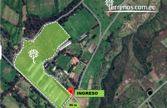 Terreno de venta de 7.48 hectáreas planas en Otón sector Tabacundo