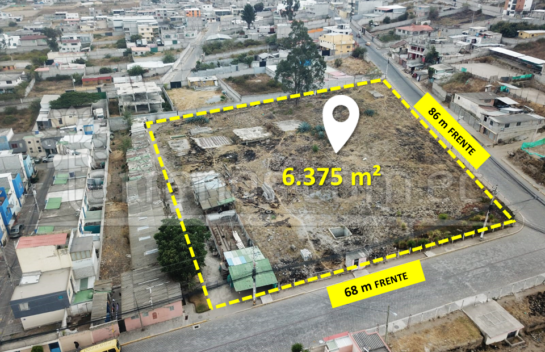 Terreno de venta en Calderón 6.375m² sector Zabala ideal para proyecto