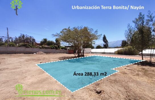 Venta de terreno 288,33 m2, Nayón, urbanización Terra Bonita.