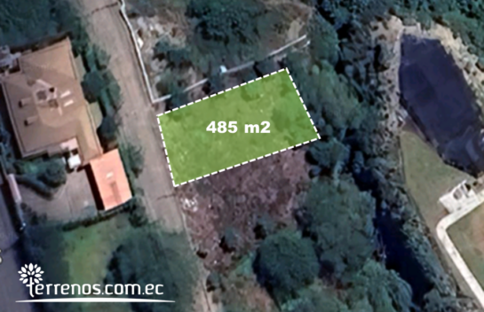 Terreno de venta de 485 m2 en Tumbaco sector La Viña Alta