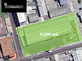 Terreno de venta de 5.000 m2 esquinero en Ponceano