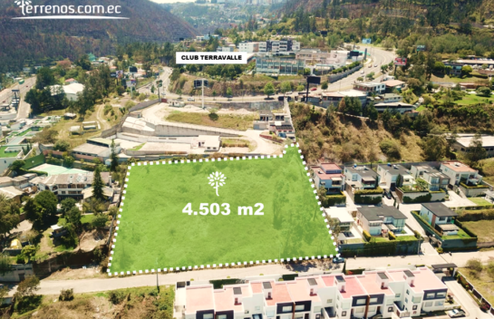 Vendo terreno de 4.503 m2 en Miravalle sector Club Terravalle