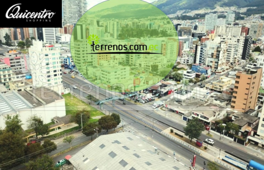 Terreno de venta 1079 m² sobre la Av. 6 de Diciembre sector La Carolina