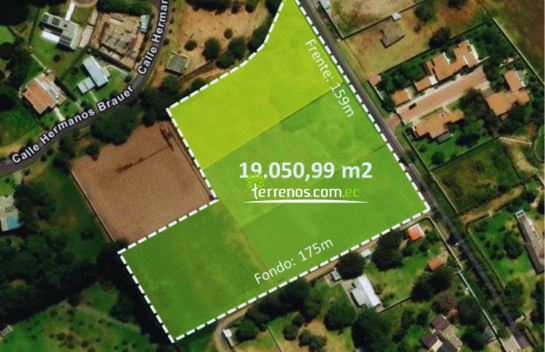 Terreno de Venta de 19.050,99m2, Vía Arrayanes-Puembo