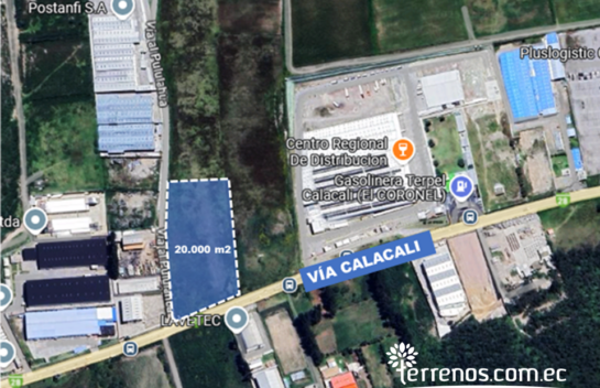 Terreno de venta de 20.000 m2 en la vía a Calacalí