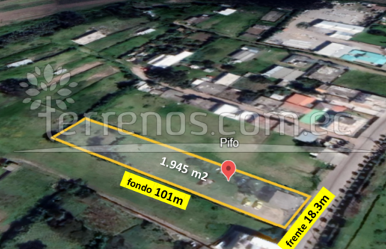 Terreno de Venta en Pifo 1.945 m2, independiente cerca de CAV25