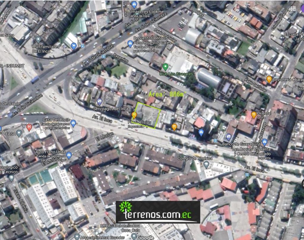 Vista adicional de terreno en venta en El Inca, Quito, Pichincha