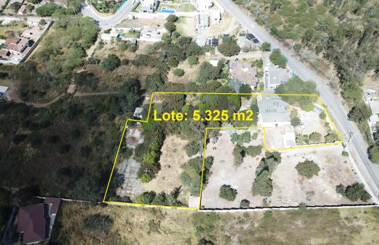 Terreno de venta, Nayón, 5.325 m2 en la Manuela Saenz ideal para proyecto inmobiliario.