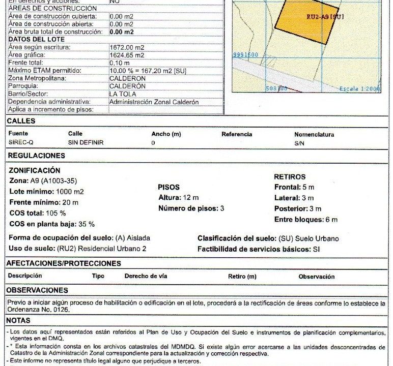 Irm 8.321 m2 Calderon 2