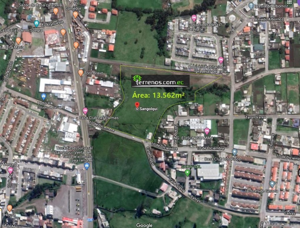 Vista adicional de terreno en venta en Sangolquí, Rumiñahui, Pichincha