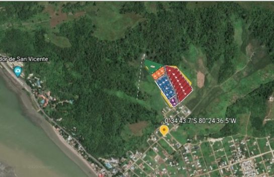 Terreno en venta en San Vicente 564.90m2 en Lotizacion con vista al mar, lote 1