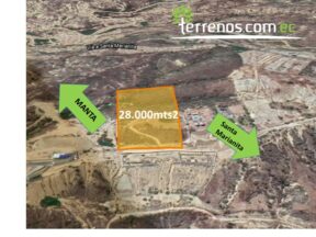 Terreno en venta en Manta Santa Marianita 28.000mts2