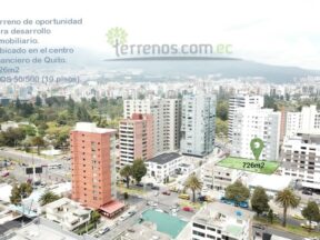 Terreno de venta sector la Carolina, 726m2 Ideal para desarrollo Inmobiliario