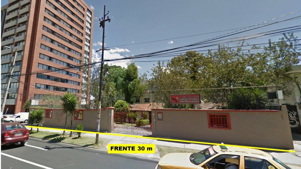 Vista adicional de terreno en venta en La Floresta, Quito, Pichincha