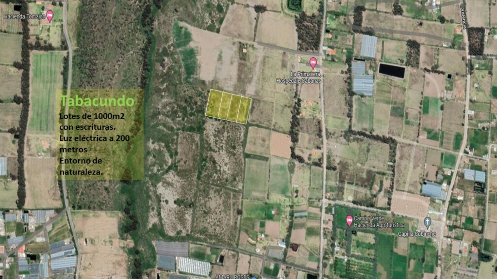 Vista adicional de terreno en venta en Tabacundo, Pedro Moncayo, Pichincha