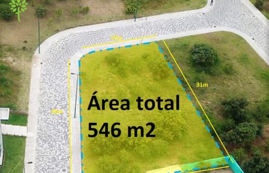 Terreno en venta, 546 m2, Puembo, Urbanización Plaza del Parque.