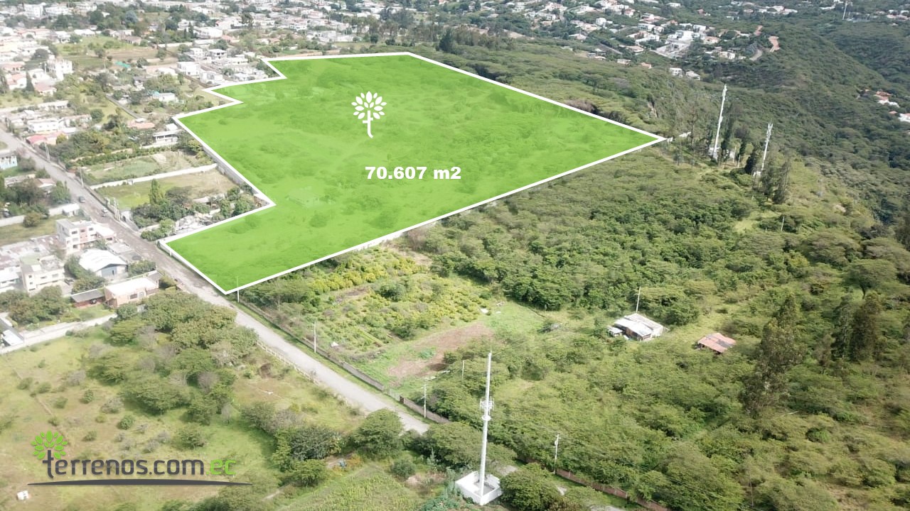 Terreno de venta en Tumbaco 7.5 hectáreas Sector Churoloma Terrenos