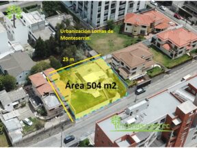 Terreno de venta, 504 m2, Urbanización Lomas de Monteserrín.