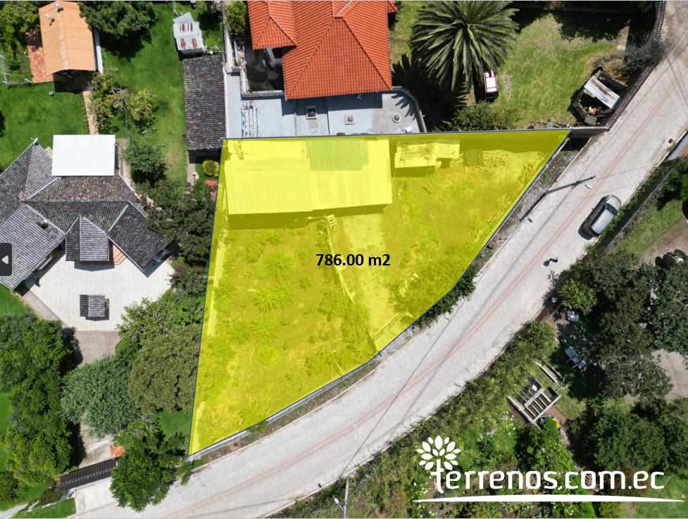 Terreno independiente de venta en Puembo de 786.00m2