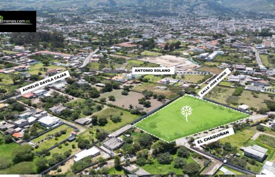 Terreno plano de venta en Tumbaco 6.158 m2 sector Santa Rosa