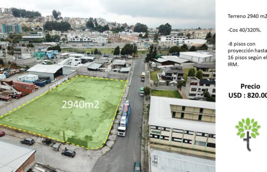 Terreno de venta sector Santa Lucia (servientrega) 2.940 m2 Multiple