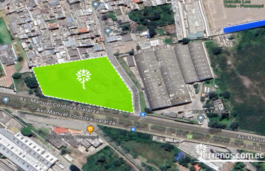 Propiedad de venta 6.380 m2 con infraestructura educativa en Pomasqui