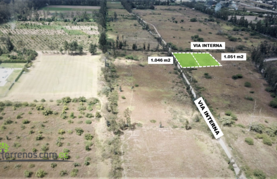 OPORTUNIDAD Terreno de venta en Puembo 1.046 y 1.051 m2 junto a Hacienda Nápoles