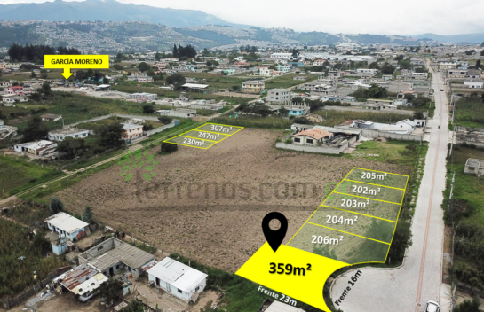 Terreno de venta en Llano Grande 359 m² sector Calderón