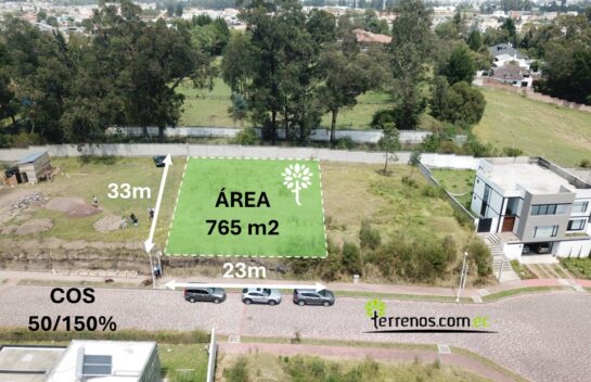 Terreno de venta en Sangolquí 765 m2 Urbanización Navarra 2